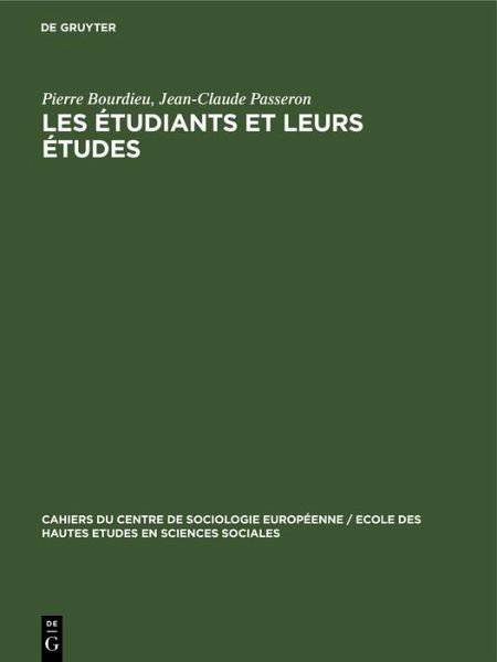 Les étudiants et leurs études (eBook, PDF)
