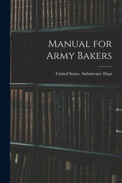 Cover Manual for Army Bakers