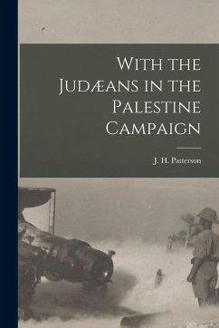 Cover With the Judæans in the Palestine Campaign
