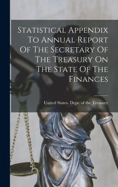 Cover Statistical Appendix To Annual Report Of The Secretary Of The Treasury On The State Of The Finances
