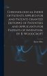 Chronological Index of Patents Applied... - Bild 1