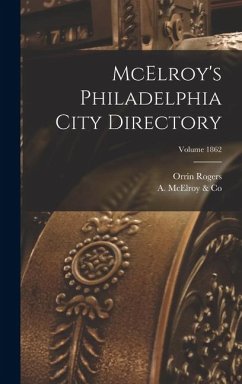 Cover McElroy's Philadelphia City Directory; Volume 1862