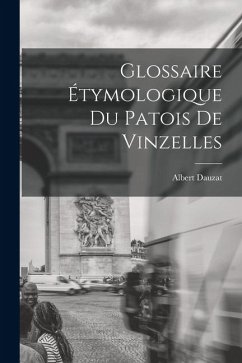 Cover Glossaire Étymologique du Patois de Vinzelles
