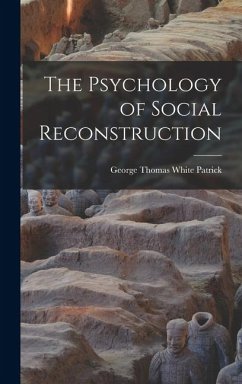 Cover The Psychology of Social Reconstruction