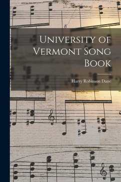 Cover University of Vermont Song Book