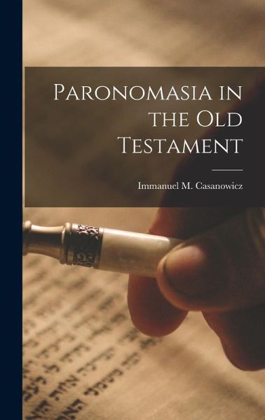 Paronomasia in the Old Testament