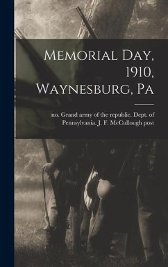 Cover Memorial day, 1910, Waynesburg, Pa