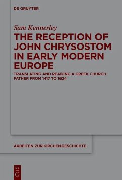 Cover The Reception of John Chrysostom in Early Modern Europe (eBook, PDF)