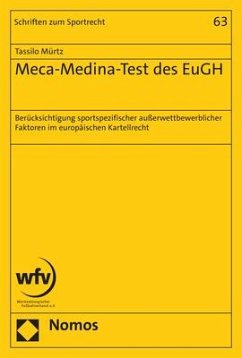 Meca-Medina-Test des EuGH - Mürtz, Tassilo
