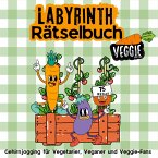 Labyrinth Rätselbuch Rätselblock für Erwachsene, Jugendliche - Geschenkidee für Veganer, Vegetarier und Veggie-Fans