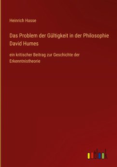 Das Problem der Gültigkeit in der Philosophie David Humes