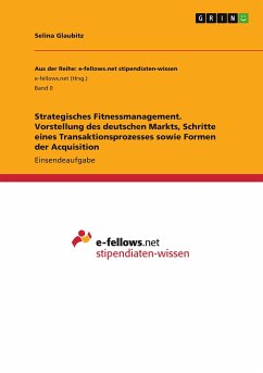 Strategisches Fitnessmanagement. Vorstellung des deutschen Markts, Schritte eines Transaktionsprozesses sowie Formen der Acquisition - Glaubitz, Selina