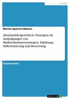 Absatzmittlergerichtete Strategien als Ausprägungen von Marktteilnehmerstrategien. Erklärung, Differenzierung und Bewertung - Aparicio-Mijares, Marina