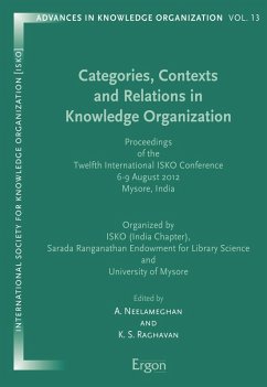 Cover Categories, Contexts and Relations in Knowledge Organization (eBook, PDF)