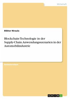 Blockchain-Technologie in der Supply-Chain. Anwendungsszenarien in der Automobilindustrie