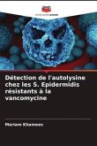 Détection de l'autolysine chez les S. Epidermidis résistants à la vancomycine