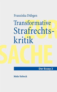 Transformative Strafrechtskritik (eBook, PDF) - Dübgen, Franziska