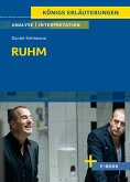 Ruhm - Textanalyse und Interpretation