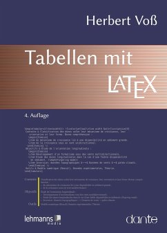 Tabellen mit LaTeX - Voß, Herbert