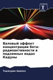 Valowyj äffekt koncentracii beta-radioaktiwnosti w podzemnyh wodah Kaduny