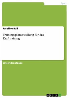 Trainingsplanerstellung für das Krafttraining