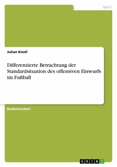 Differenzierte Betrachtung der Standardsituation des offensiven Einwurfs im Fußball - Knoll, Julian