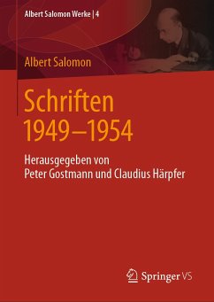 Schriften 1949 - 1954 (eBook, PDF) - Salomon, Albert