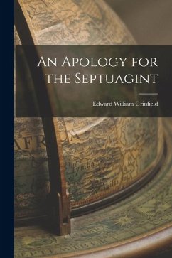 Cover An Apology for the Septuagint