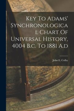 Key To Adams' Synchronological Chart Of Universal History, 4004 B.c. To 1881 A.d - Colby, John E.