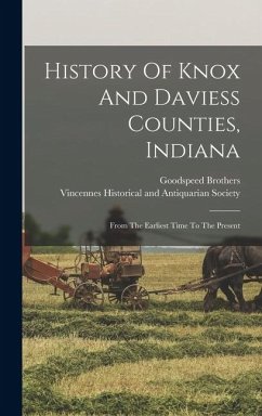 Cover History Of Knox And Daviess Counties, Indiana