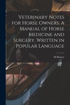 Veterinary Notes for Horse Owners. A Manual of Horse Medicine and Surgery, Written in Popular Language - Hayes, M. Horace