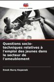 Questions socio-techniques relatives à l'emploi des jeunes dans le secteur de l'ameublement