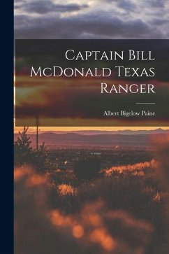 Cover Captain Bill McDonald Texas Ranger