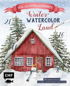 Mein Adventskalender-Buch: Winter-Watercolor-Land 