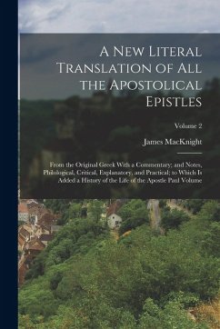 Cover A new Literal Translation of all the Apostolical Epistles