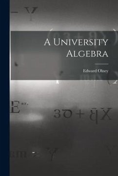 Cover A University Algebra