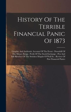 History Of The Terrible Financial Panic Of 1873: Graphic And Authentic Account Of The Event: Downfall Of The Money Kings: Perils Of The Stock Exchange - Anonymous
