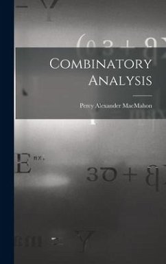 Combinatory Analysis - Macmahon, Percy Alexander