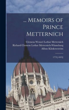 Cover ... Memoirs of Prince Metternich