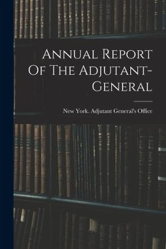 Cover Annual Report Of The Adjutant-general