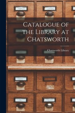 Cover Catalogue of the Library at Chatsworth