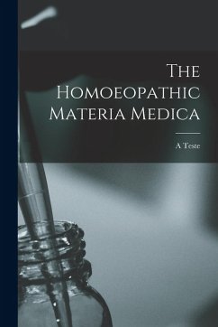 Cover The Homoeopathic Materia Medica