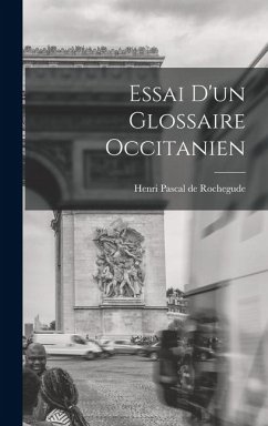 Cover Essai D'un Glossaire Occitanien