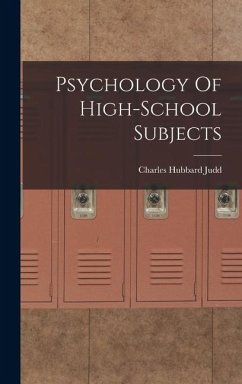 Cover Psychology Of High-School Subjects