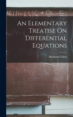 Cover An Elementary Treatise On Differential Equations