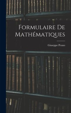Cover Formulaire de mathématiques