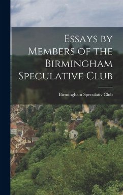 Cover Essays by Members of the Birmingham Speculative Club