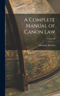 Cover A Complete Manual of Canon Law; Volume II
