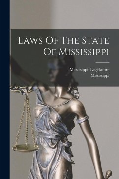 Cover Laws Of The State Of Mississippi