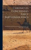 Chronicles Concerning Early Babylonian Kings